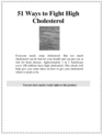 Thumbnail 51 Ways to Lower Cholesterol Thumbnail 51 Ways to Lower Cholesterol