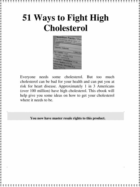 Product picture 51 Ways to Lower Cholesterol